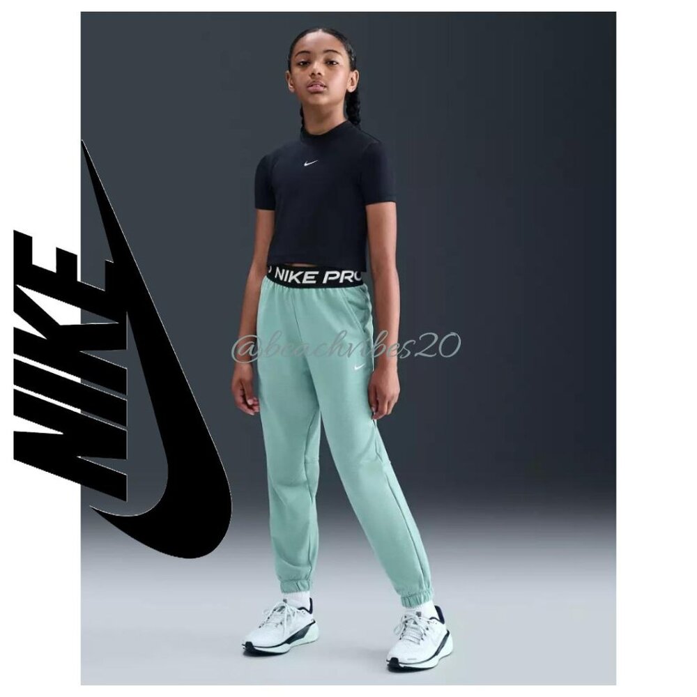 NIKE Girl's Pro Fleece Dri-FIT Jogger Cannon XL NWT